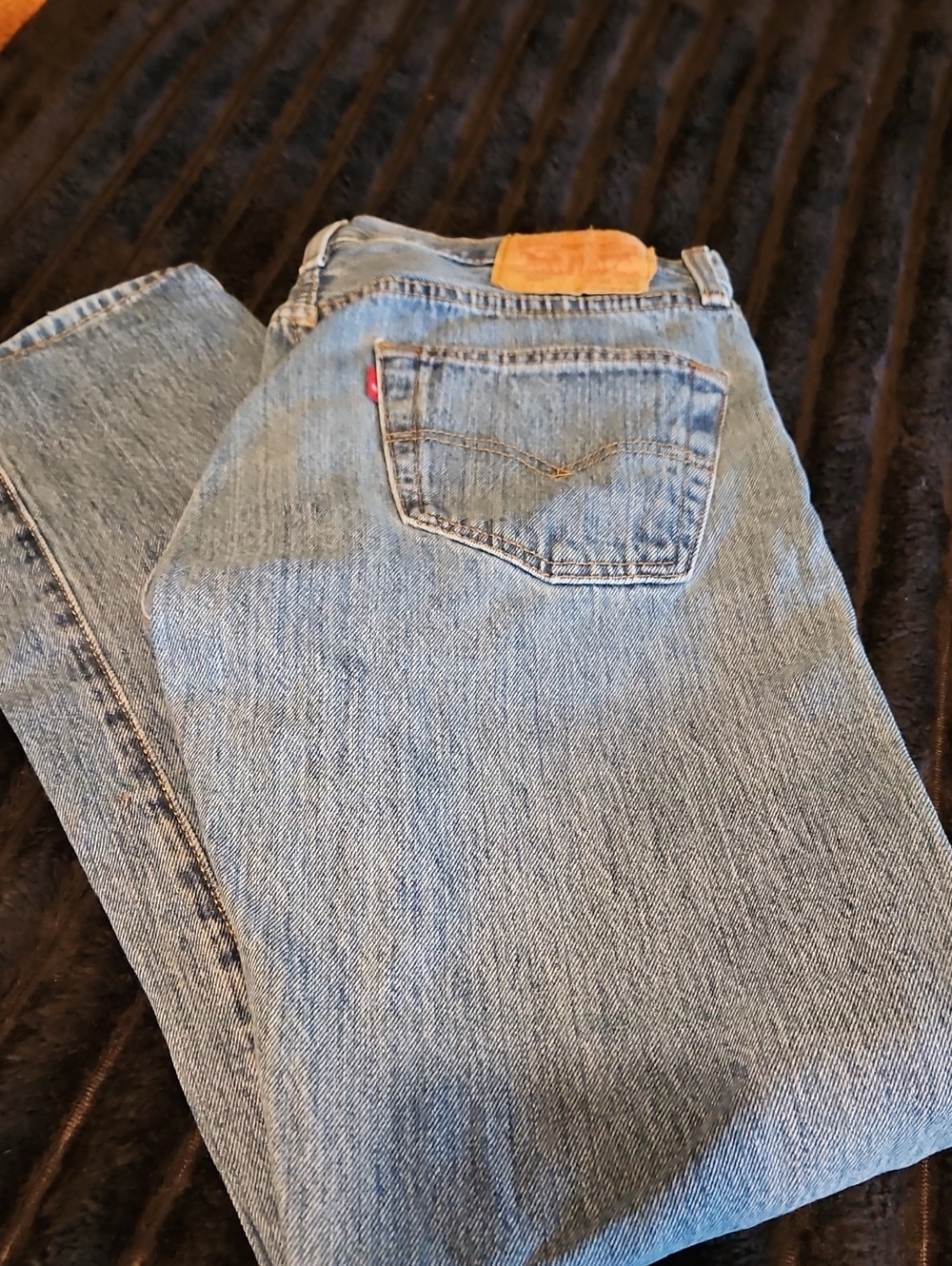 Levi's 501 Men's Straight Light Wash Blue Jeans